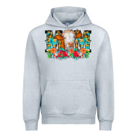 Heather Grey Mom Cow Flowers Urban Hoodie - CowCowDesign