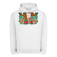 Pigment Lunar Rock Mom Cow Flowers Urban Hoodie - CowCowDesign