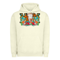 Pigment Pistachio Mom Cow Flowers Urban Hoodie - CowCowDesign