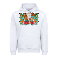 White Mom Cow Flowers Urban Hoodie - CowCowDesign