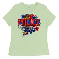 Matcha police wife with lightning bolt Ladies Tee - Zillion Design Studio