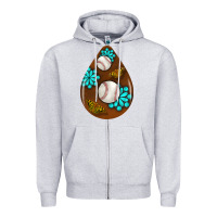 Heather Grey baseball and western roses teardrop  1 Zipper Hoodie - BundleAndBundleShop