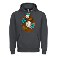 Smoke baseball and western roses teardrop  1 Zipper Hoodie - BundleAndBundleShop