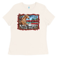 Bone all i want for christmas is a horse  with farm Ladies Tee - RanaPortraitStore