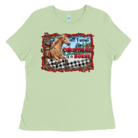 Matcha all i want for christmas is a horse  with farm Ladies Tee - RanaPortraitStore