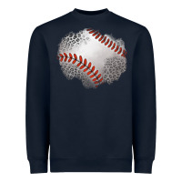 Navy leopard baseball patch Heavyweight Sweatshirt - Jasminsmagicworld