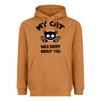 My Cat Was Right About You Heavyweight Hoodie | Teevron