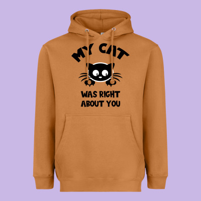 My Cat Was Right About You Heavyweight Hoodie Designed By Bettercallsaul