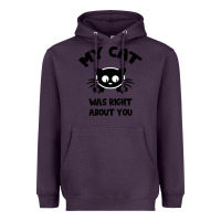Plum My Cat Was Right About You Heavyweight Hoodie - Bettercallsaul