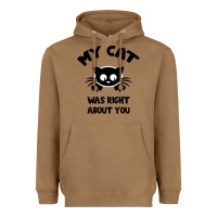 Toasted Coconut My Cat Was Right About You Heavyweight Hoodie - Bettercallsaul