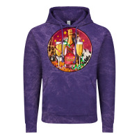 Cloud Purple christmas champagne bottle and champagne's Vintage Hoodie - AdoDesignShop