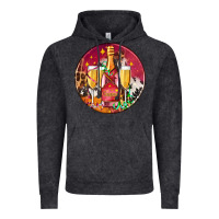 Vintage Black christmas champagne bottle and champagne's Vintage Hoodie - AdoDesignShop