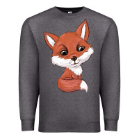 Charcoal Heather fox Premium Sweatshirt - texasbilliewilder