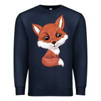 Navy fox Premium Sweatshirt - texasbilliewilder