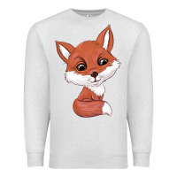 Oatmeal Heather fox Premium Sweatshirt - texasbilliewilder