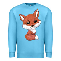 Ocean Blue fox Premium Sweatshirt - texasbilliewilder