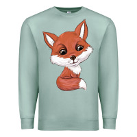 Seafoam fox Premium Sweatshirt - texasbilliewilder