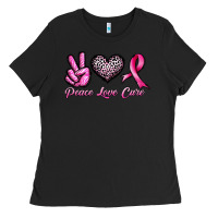 Black peace love cure Ladies Tee - JahusDesignShop