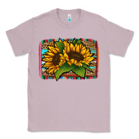 Lilac Sunflower With Serape Background Classic Tee - Jasminsmagicworld