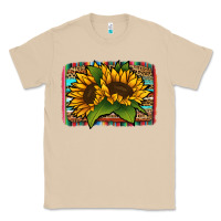 Mushroom Sunflower With Serape Background Classic Tee - Jasminsmagicworld