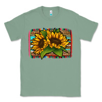 Sage Sunflower With Serape Background Classic Tee - Jasminsmagicworld