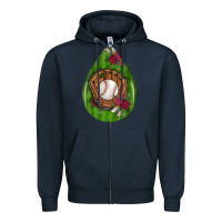 Navy baseball and western roses teardrop  4 Zipper Hoodie - BundleAndBundleShop