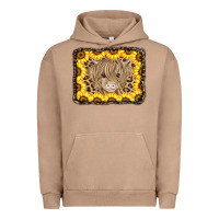 Pigment Burro Baby Cow Leopard Sunflowers Urban Hoodie - CowCowDesign