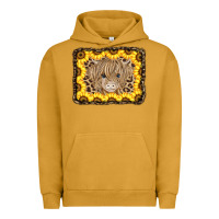 Pigment Peanut Butter Baby Cow Leopard Sunflowers Urban Hoodie - CowCowDesign