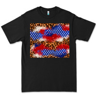 Black 4th of July USA flag leopard 20oz tumbler Premium Tee - Neo Western