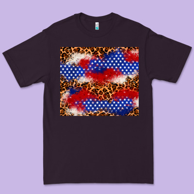 4th Of July Usa Flag Leopard 20oz Tumbler Premium Tee Designed By Neo Western