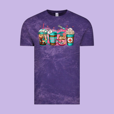 Nurse Fuel Coffee Vintage Tee Designed By Jasminsmagicworld
