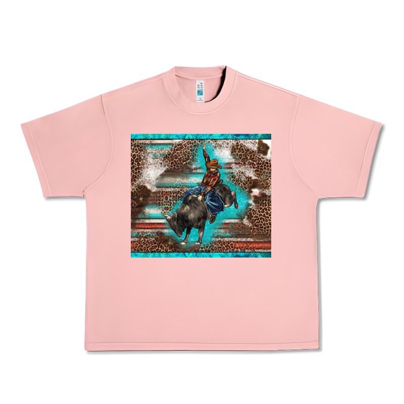 Western Rodeo Bullfighter Serape Leopards Turquoise's Gliterrs Urban Heavy Tee by BarkalooDesign | Teevron