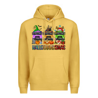 Antique Gold hallothanksmas school bus Premium Hoodie - texasbilliewilder