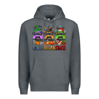 Rock hallothanksmas school bus Premium Hoodie - texasbilliewilder