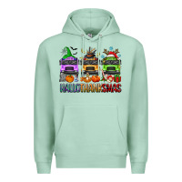 Seafoam hallothanksmas school bus Premium Hoodie - texasbilliewilder