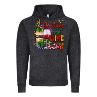 Vintage Black Christmas and wine Vintage Hoodie - AdoDesignShop