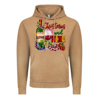 Christmas And Wine Vintage Hoodie | Teevron