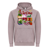 Vintage Zinc Christmas and wine Vintage Hoodie - AdoDesignShop