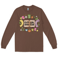 Chestnut cozy book girl club Long Sleeve Tee - MaliasSmallBusiness