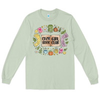 Matcha cozy book girl club Long Sleeve Tee - MaliasSmallBusiness