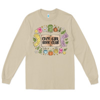 Mushroom cozy book girl club Long Sleeve Tee - MaliasSmallBusiness