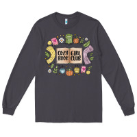 Smoke cozy book girl club Long Sleeve Tee - MaliasSmallBusiness