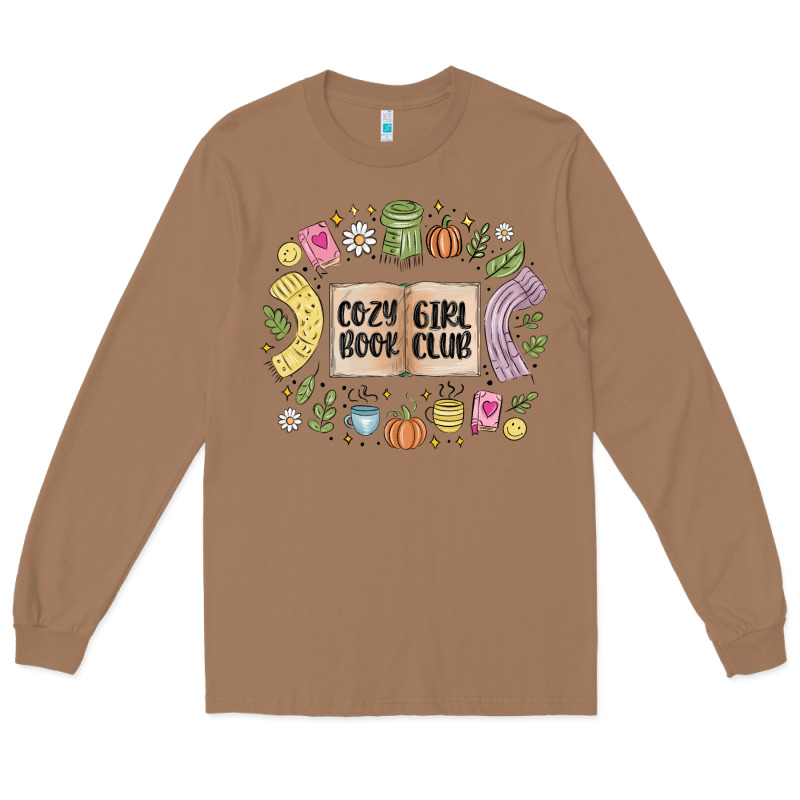 Cozy Book Girl Club Long Sleeve Tee by MaliasSmallBusiness | Teevron