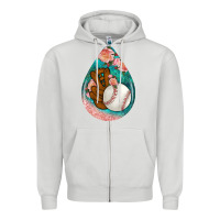 Dove Grey baseball and western roses teardrop  3 Zipper Hoodie - BundleAndBundleShop