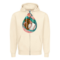 Sandshell baseball and western roses teardrop  3 Zipper Hoodie - BundleAndBundleShop