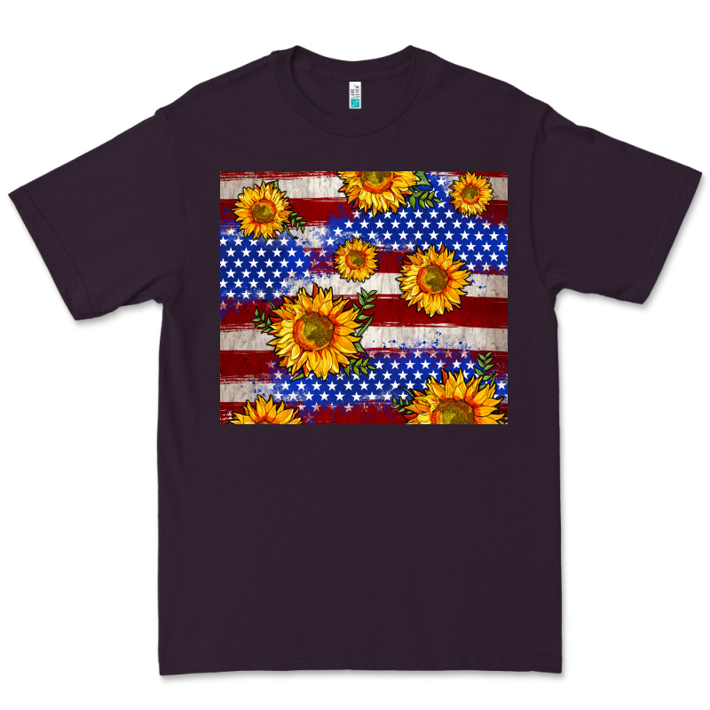 4th Of July Usa Flag Sunflower 20oz Tumbler Premium Tee by Neo Western | Teevron