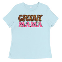 Baby Blue groovy mama Ladies Tee - texasbilliewilder
