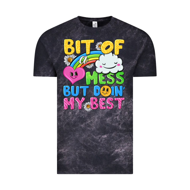 Bit Of A Mess But Doin My Best Vintage Tee by NancyCooperArtShop | Teevron