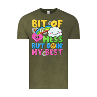 Vintage Olive bit of a mess but doin my best Vintage Tee - NancyCooperArtShop