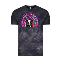 Cloud Black rainbow cow Vintage Tee - AdoDesignShop